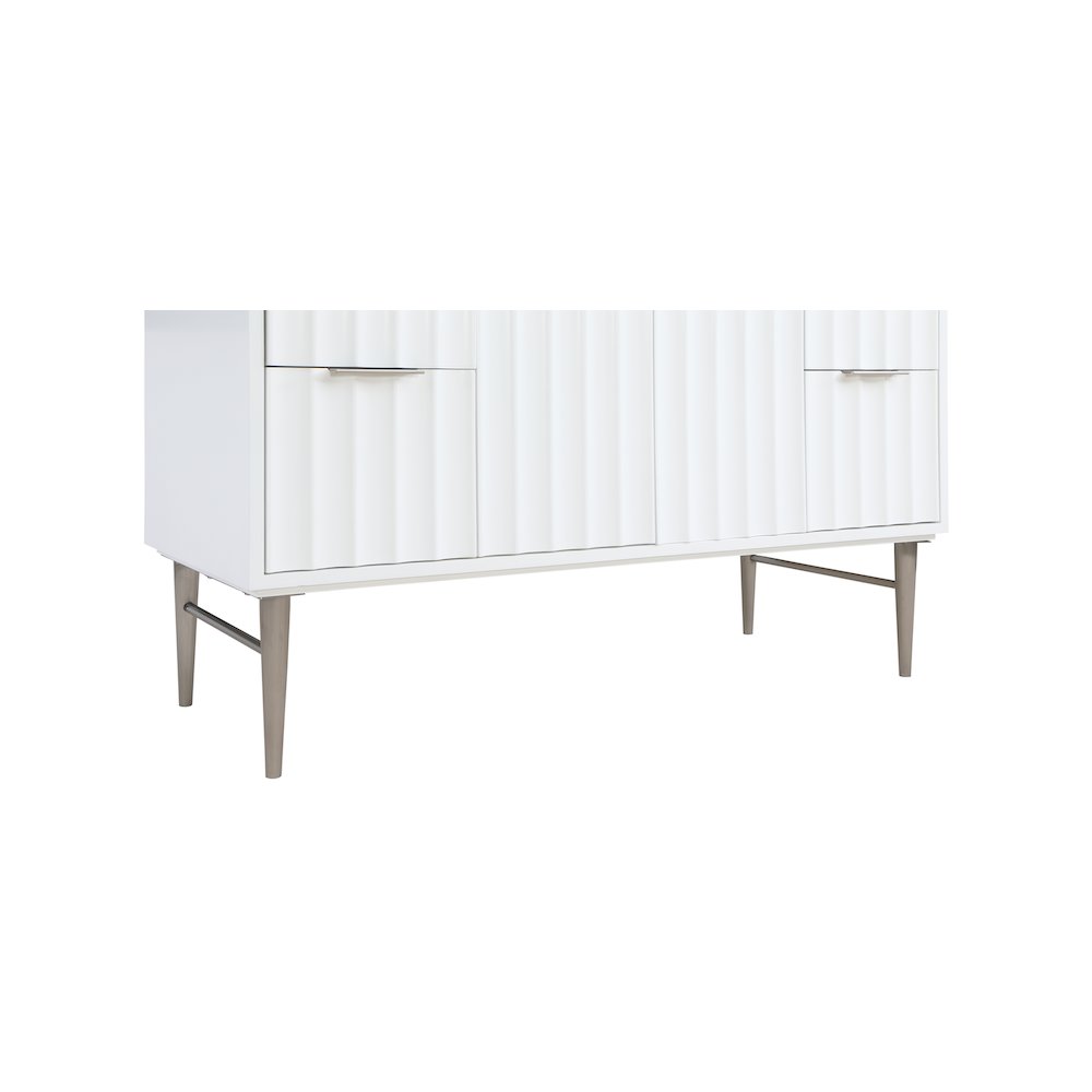 Modernist White Bathroom Vanity. Picture 10