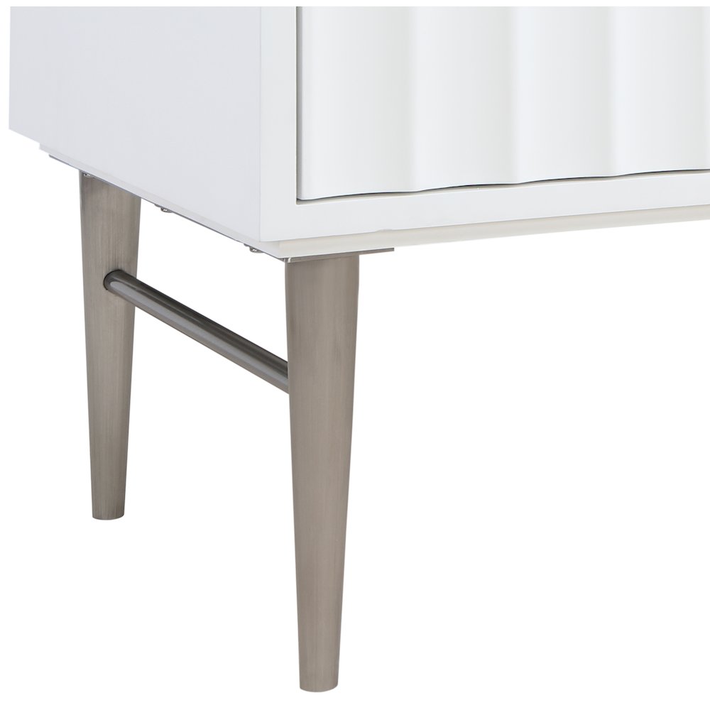 Modernist White Bathroom Vanity. Picture 11