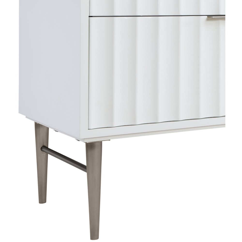 Modernist White Bathroom Vanity. Picture 11
