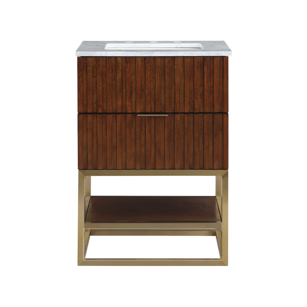 Monad Walnut Bathroom Vanity. Picture 3
