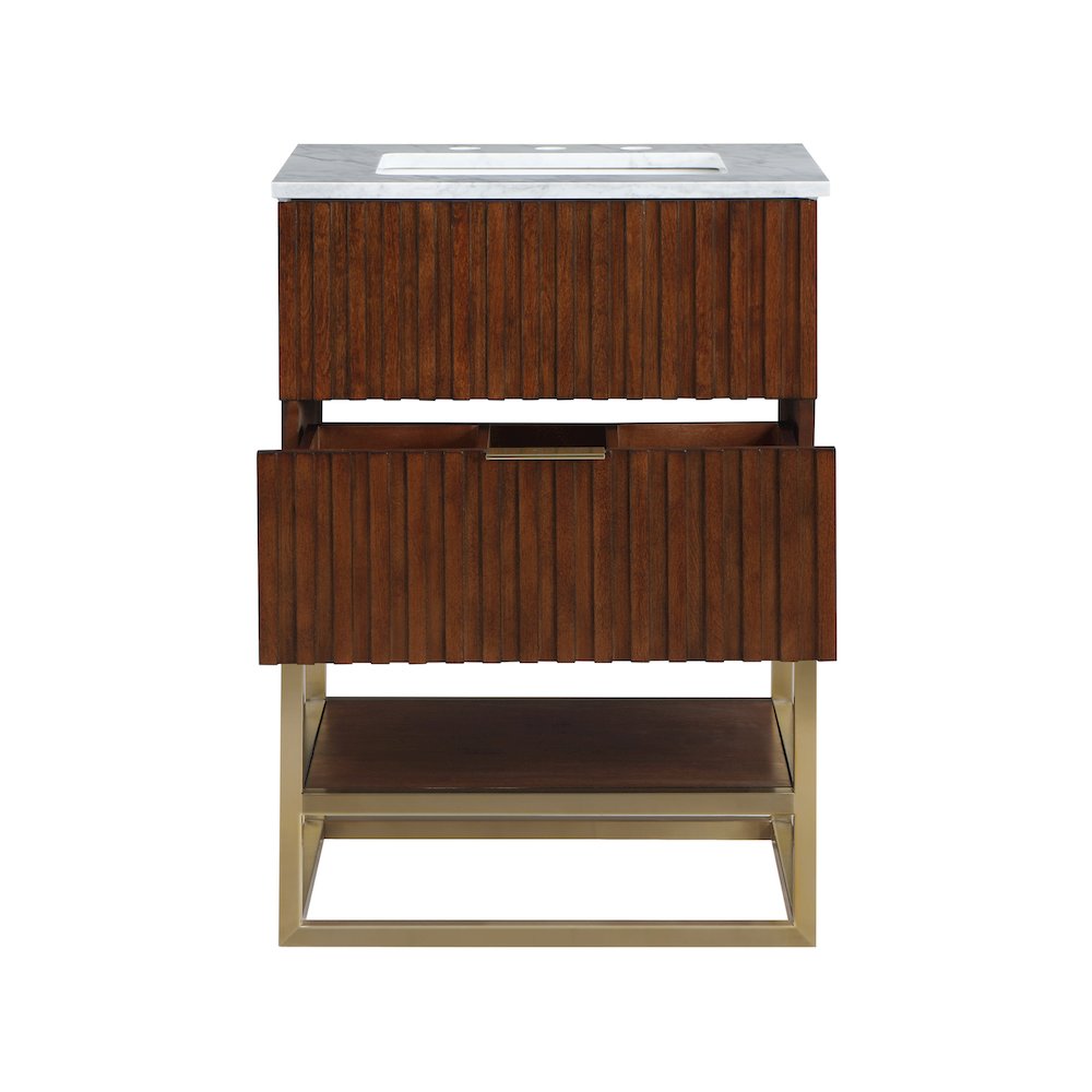 Monad Walnut Bathroom Vanity. Picture 4