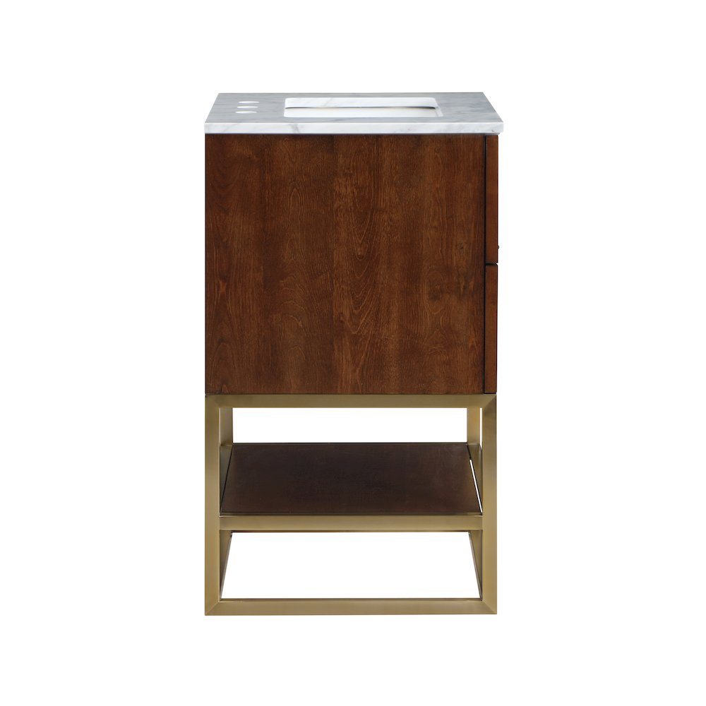 Monad Walnut Bathroom Vanity. Picture 5