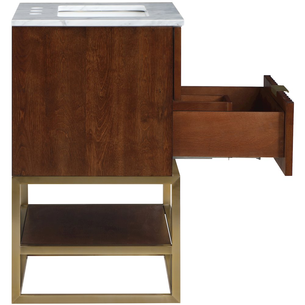 Monad Walnut Bathroom Vanity. Picture 6