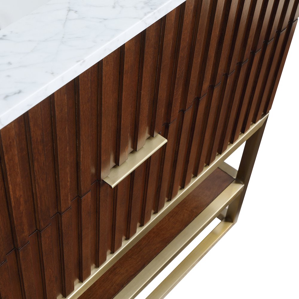 Monad Walnut Bathroom Vanity. Picture 11
