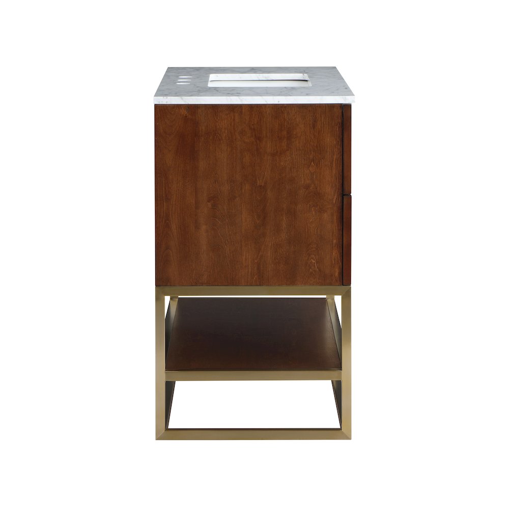 Monad Walnut Bathroom Vanity. Picture 5