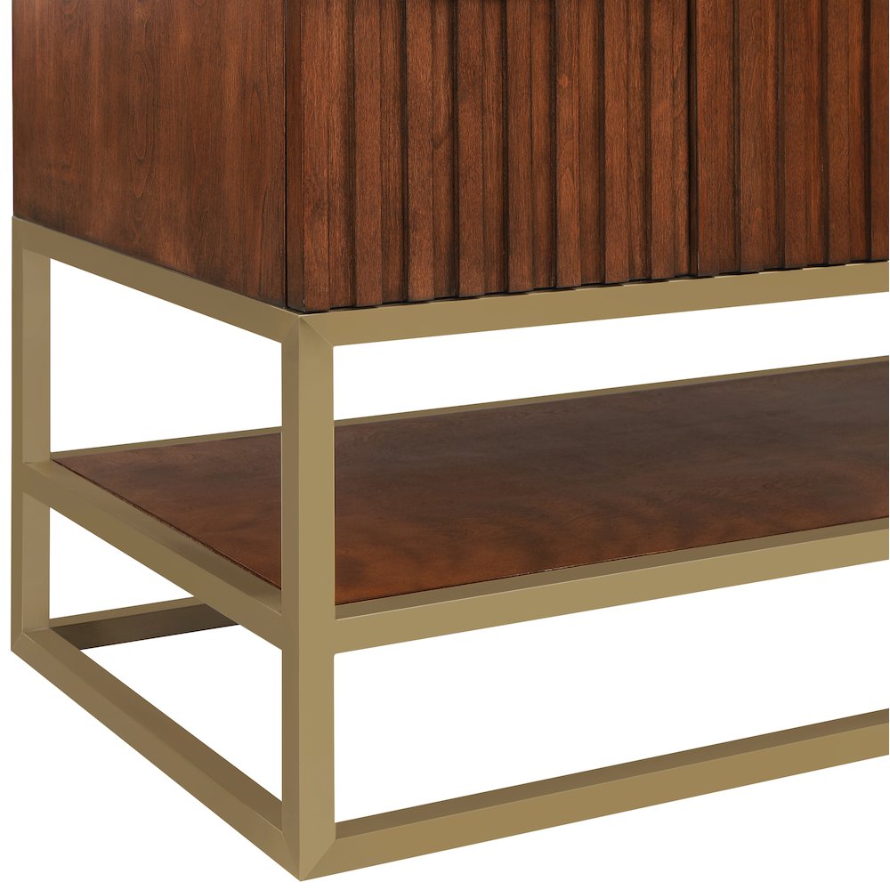 Monad Walnut Bathroom Vanity. Picture 10