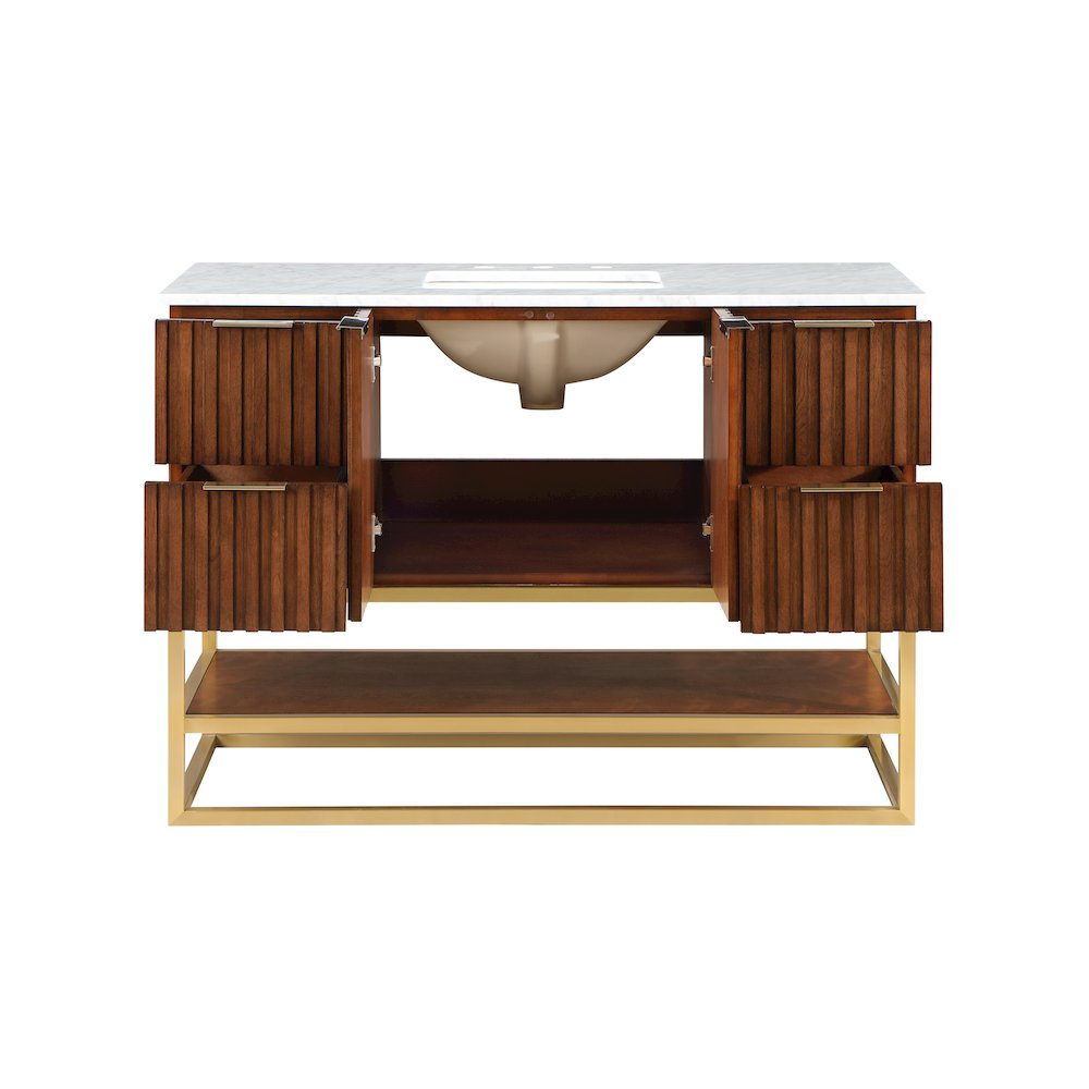 Monad Walnut Bathroom Vanity. Picture 4