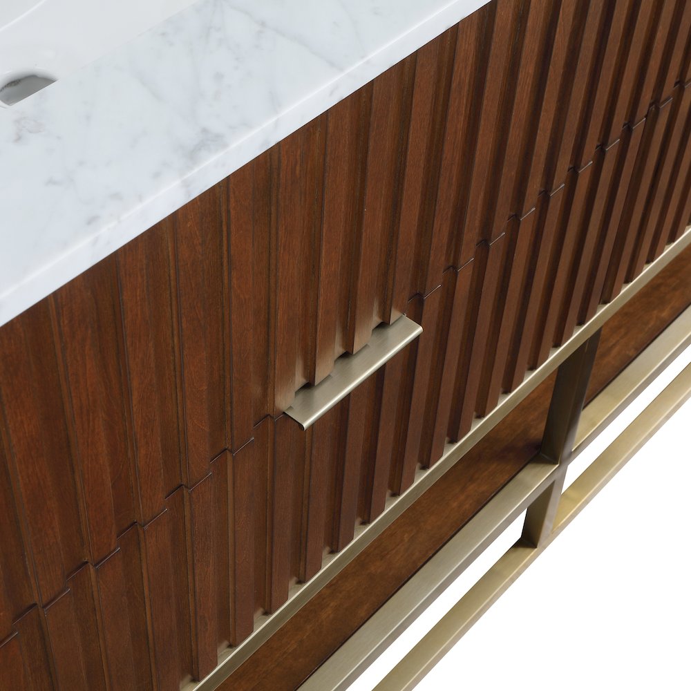 Monad Walnut Bathroom Vanity. Picture 11