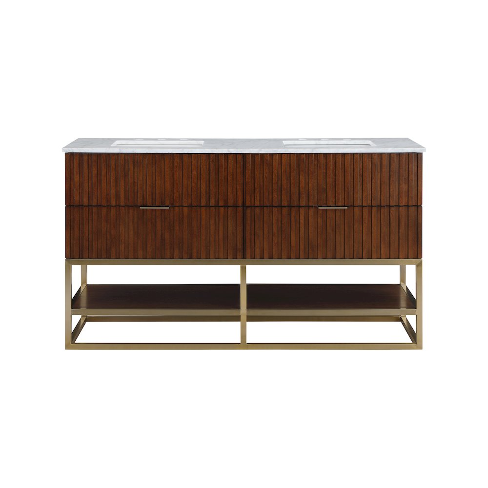 Monad Walnut Bathroom Vanity. Picture 3