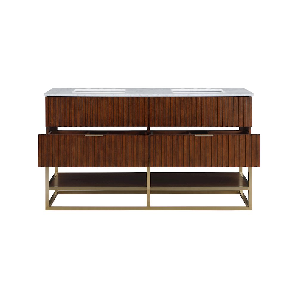 Monad Walnut Bathroom Vanity. Picture 4