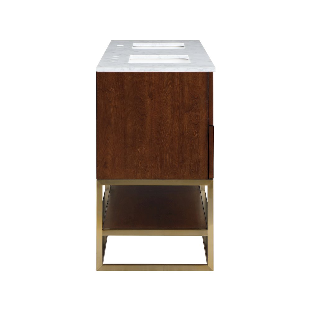 Monad Walnut Bathroom Vanity. Picture 5