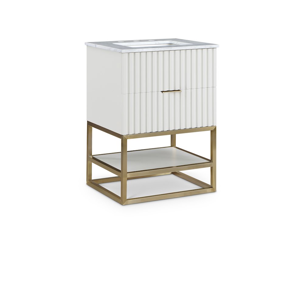 Monad White Bathroom Vanity. Picture 1