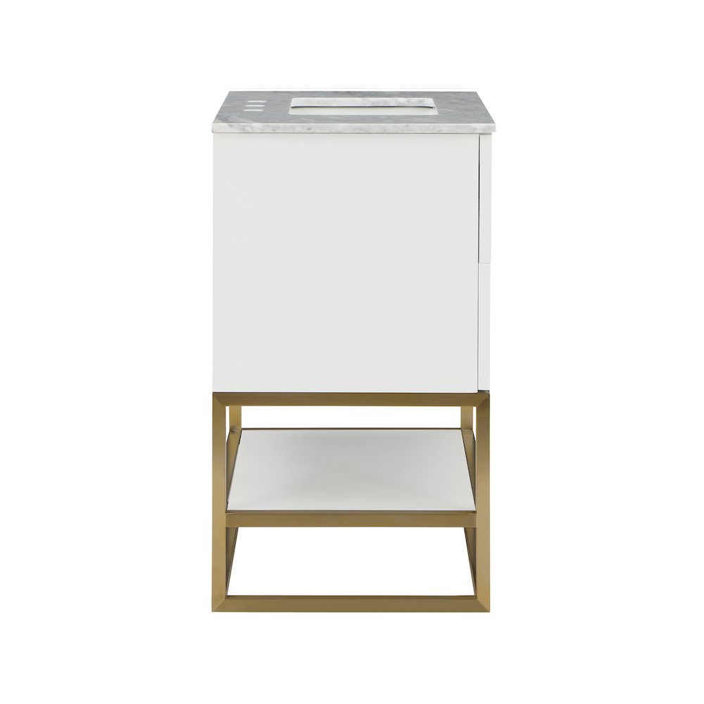 Monad White Bathroom Vanity. Picture 5