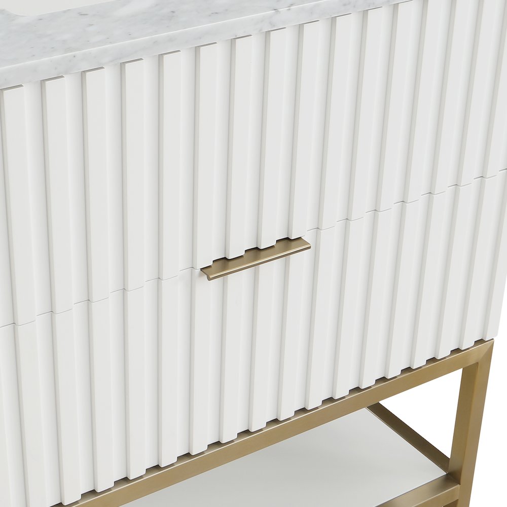 Monad White Bathroom Vanity. Picture 11
