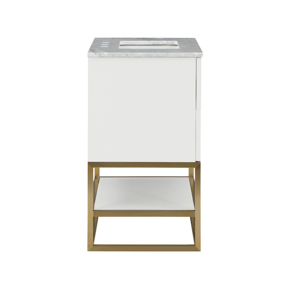 Monad White Bathroom Vanity. Picture 5