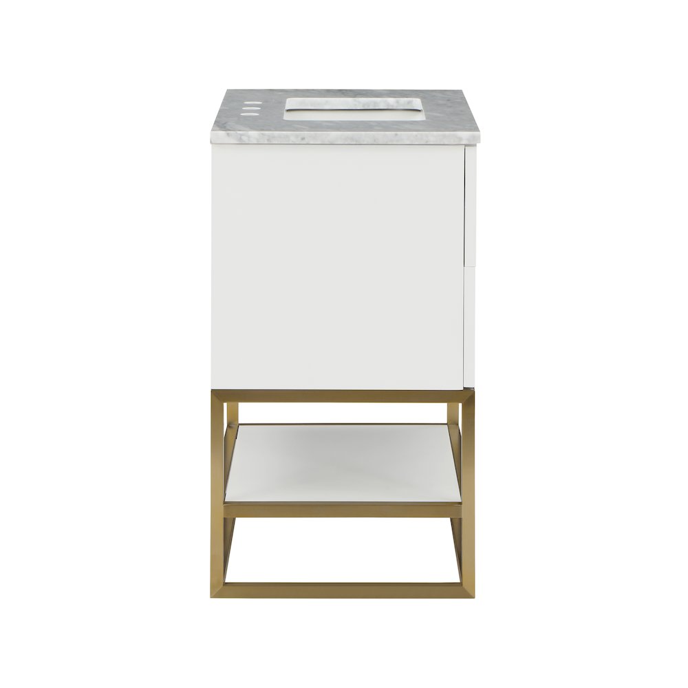 Monad White Bathroom Vanity. Picture 5