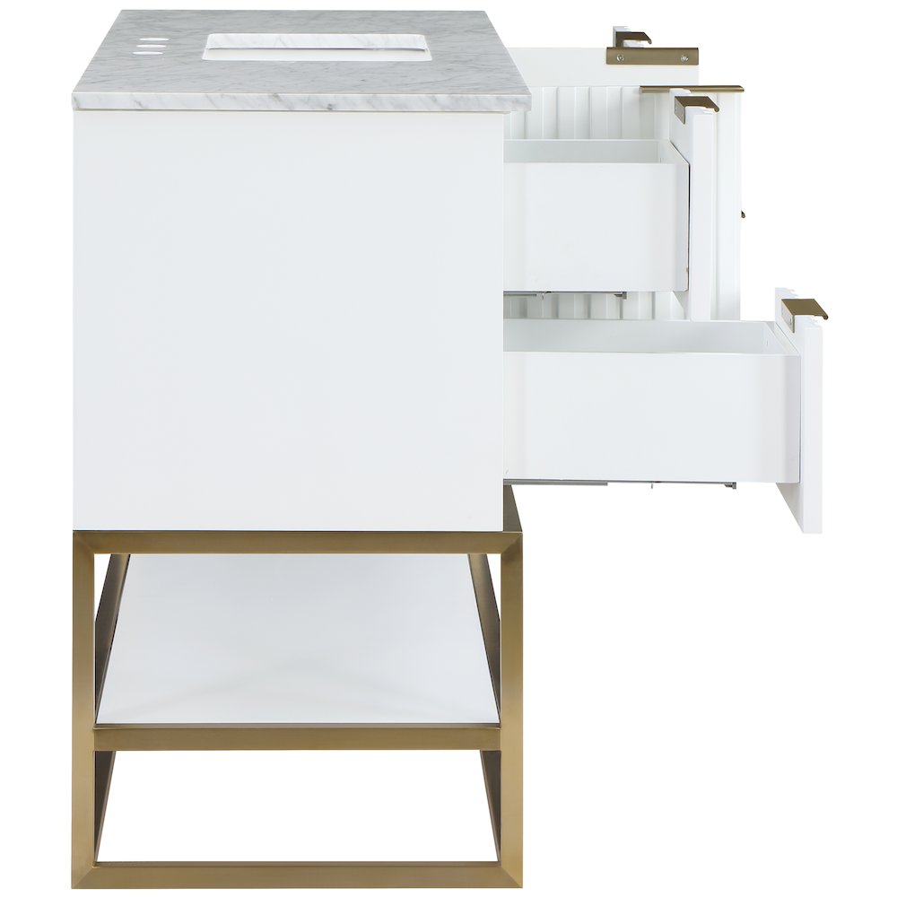 Monad White Bathroom Vanity. Picture 6