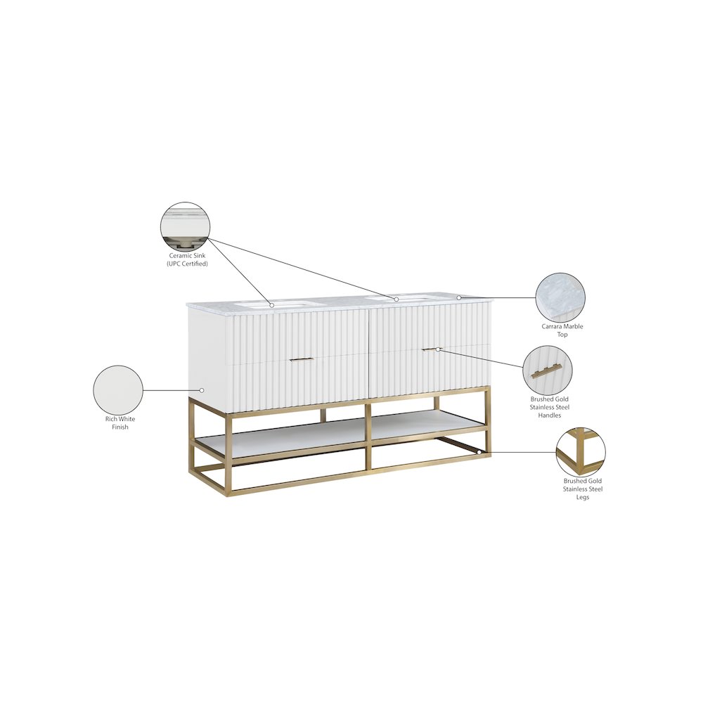 Monad White Bathroom Vanity. Picture 15