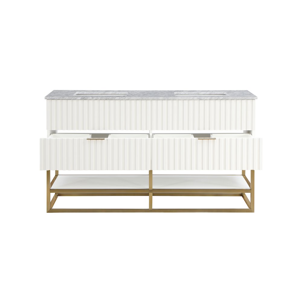 Monad White Bathroom Vanity. Picture 4