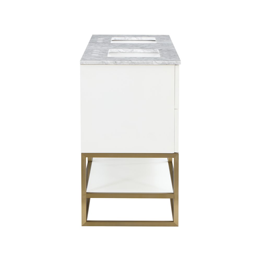 Monad White Bathroom Vanity. Picture 5