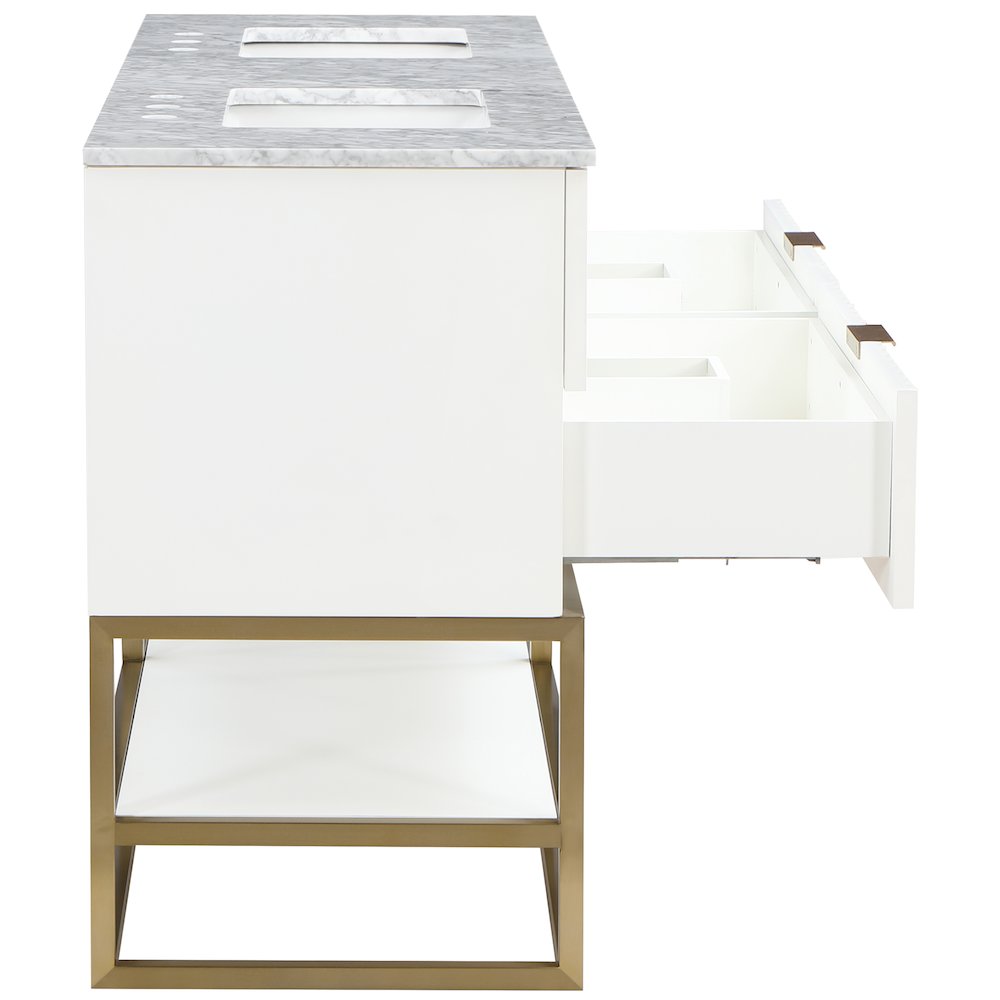 Monad White Bathroom Vanity. Picture 6