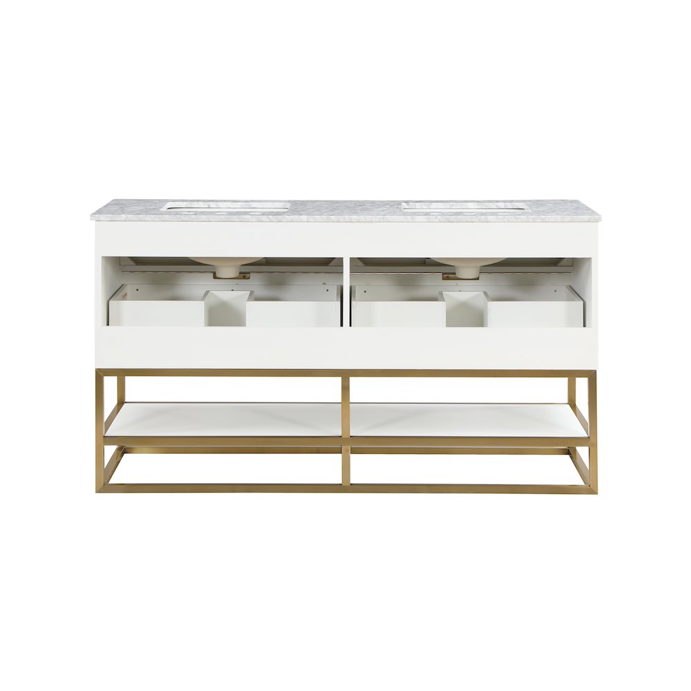 Monad White Bathroom Vanity. Picture 7