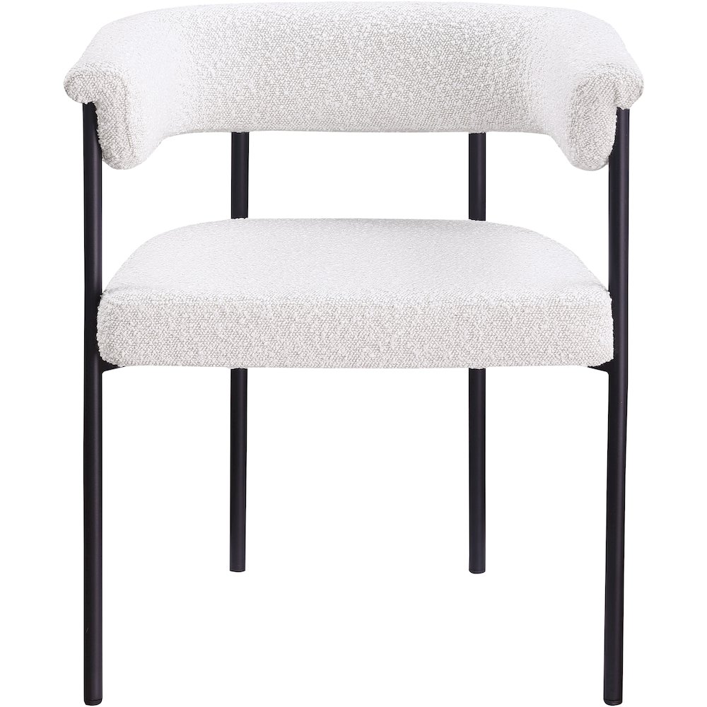 Malin Cream Boucle Fabric Dining Chair, Set of 2. Picture 2