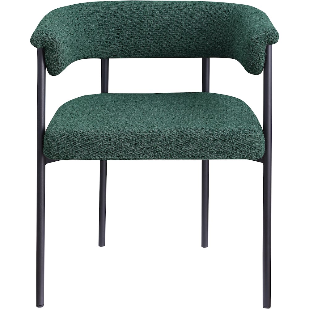 Malin Green Boucle Fabric Dining Chair, Set of 2. Picture 2
