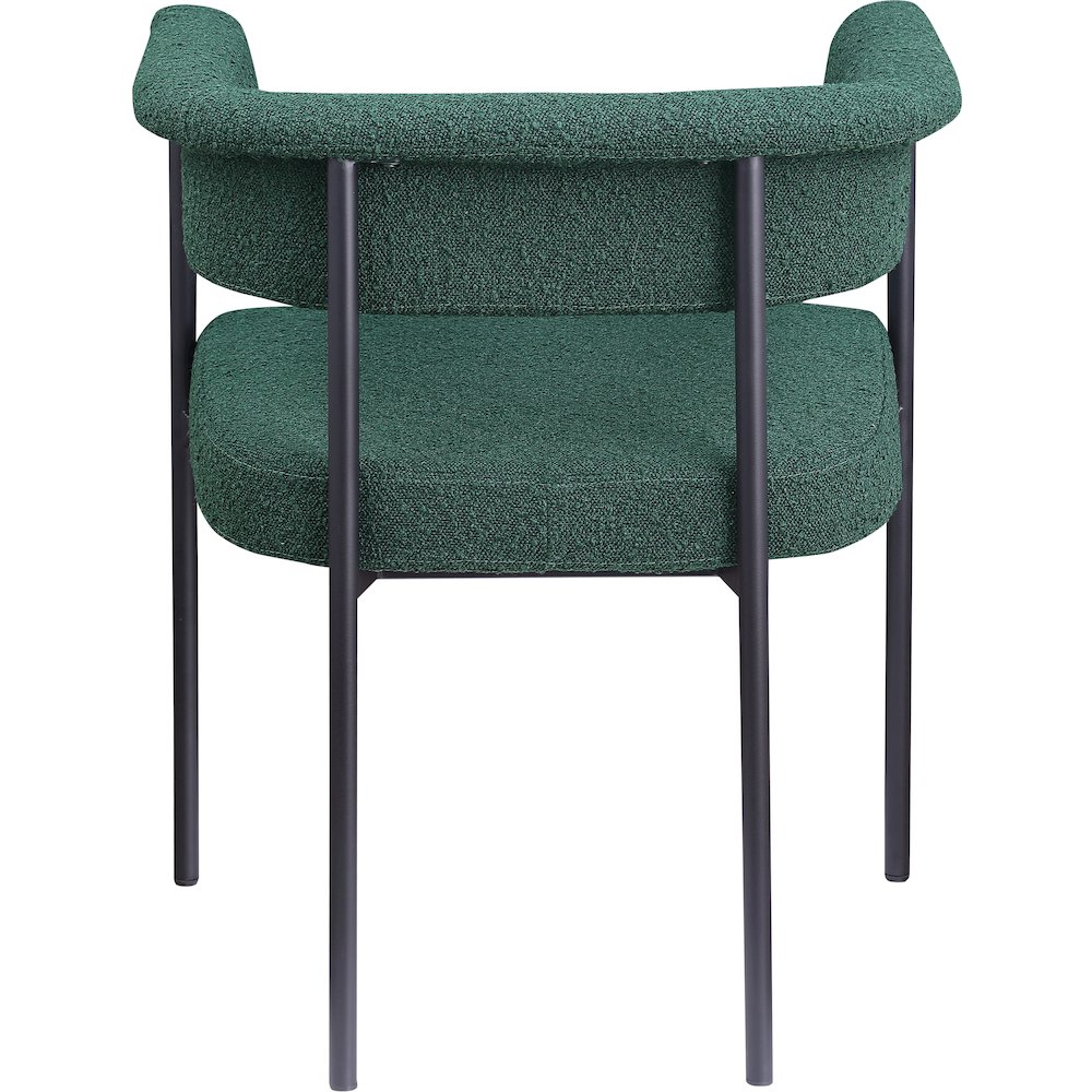 Malin Green Boucle Fabric Dining Chair, Set of 2. Picture 4