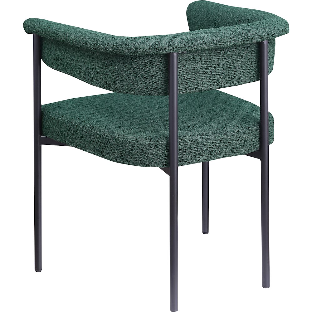 Malin Green Boucle Fabric Dining Chair, Set of 2. Picture 5