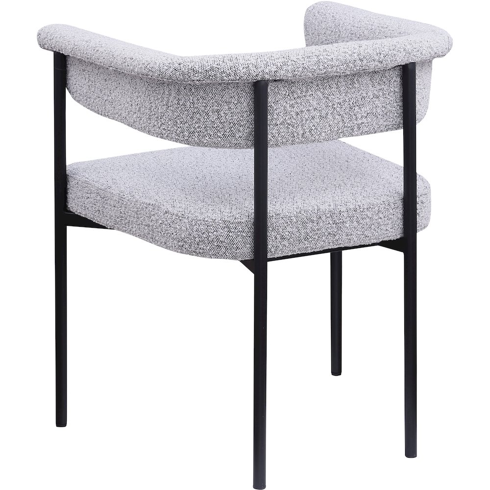Malin Grey Boucle Fabric Dining Chair, Set of 2. Picture 5