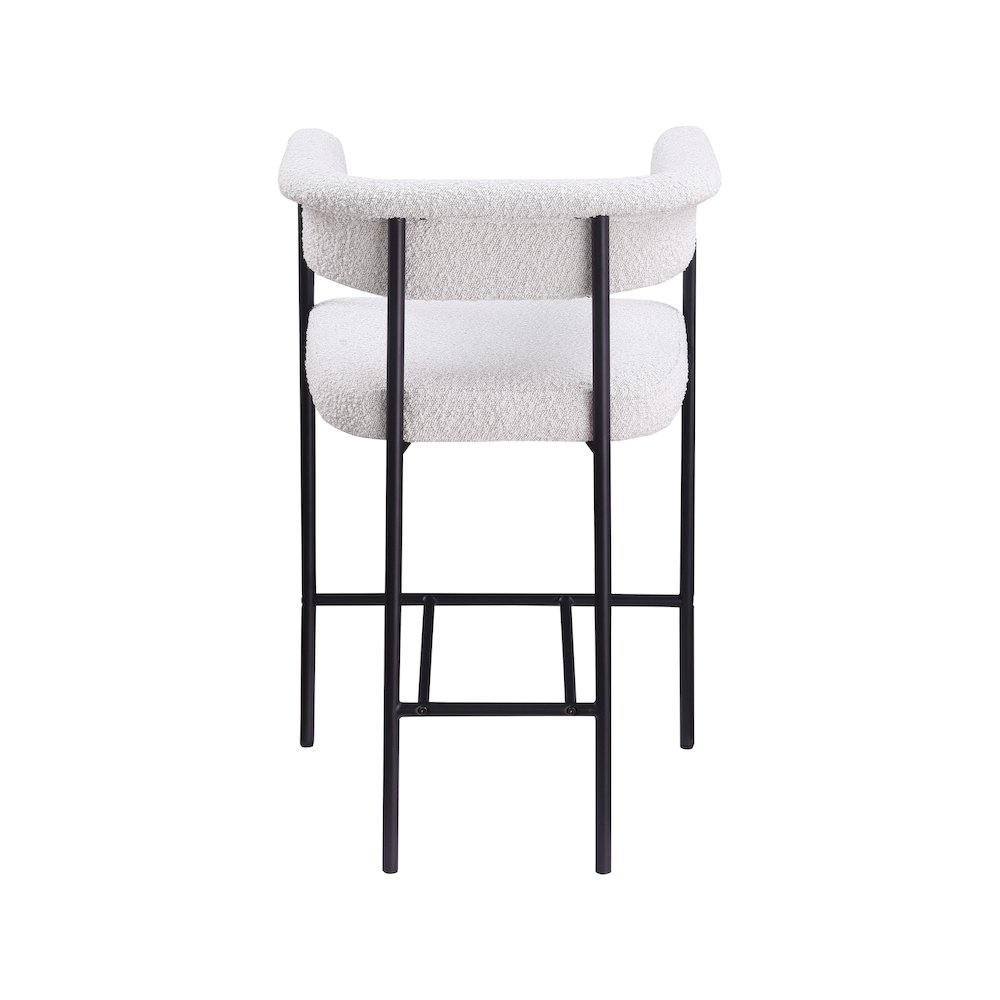 Malin Cream Boucle Fabric Counter Stool, Set of 2. Picture 4