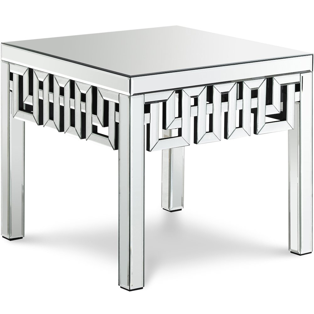 Aria Mirrored End Table. Picture 1