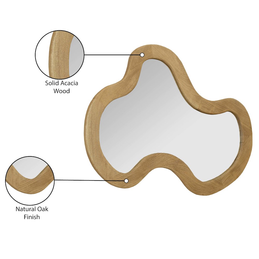 Oblique Oak Mirror. Picture 9