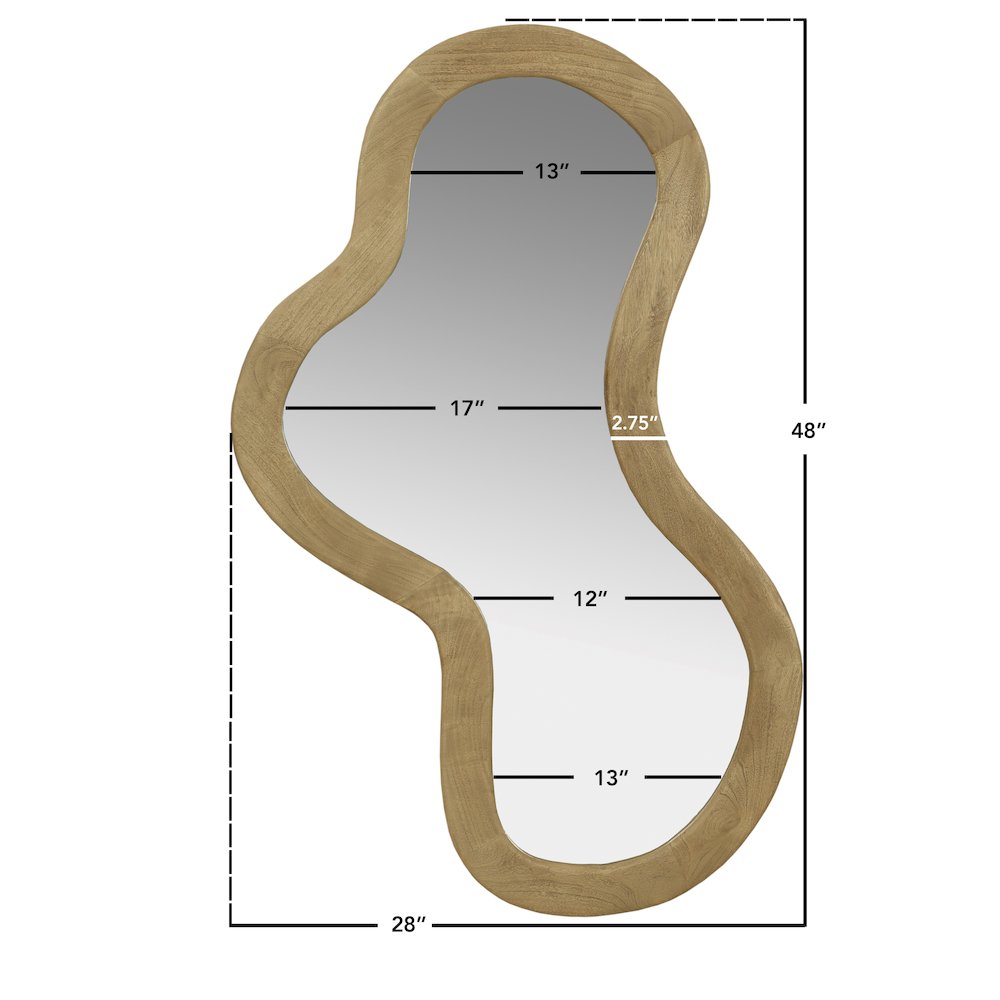 Oblique Oak Mirror. Picture 8