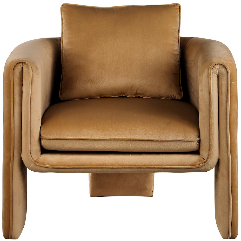 Sloan Saddle Velvet Accent Chair. Picture 3