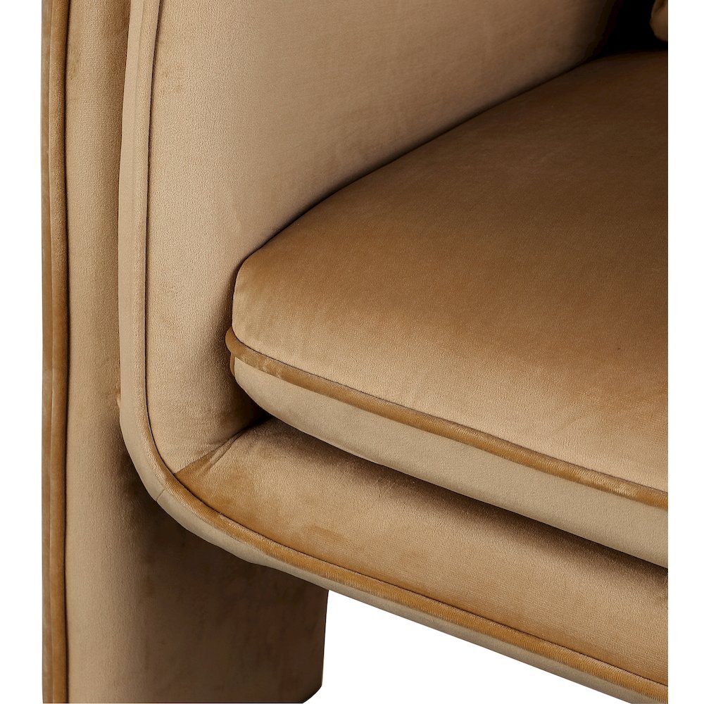 Sloan Saddle Velvet Accent Chair. Picture 6