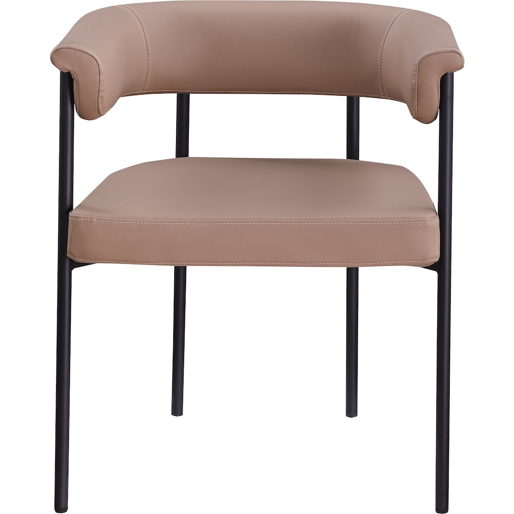 Malin Tan Vegan Leather Dining Chair, Set of 2. Picture 2