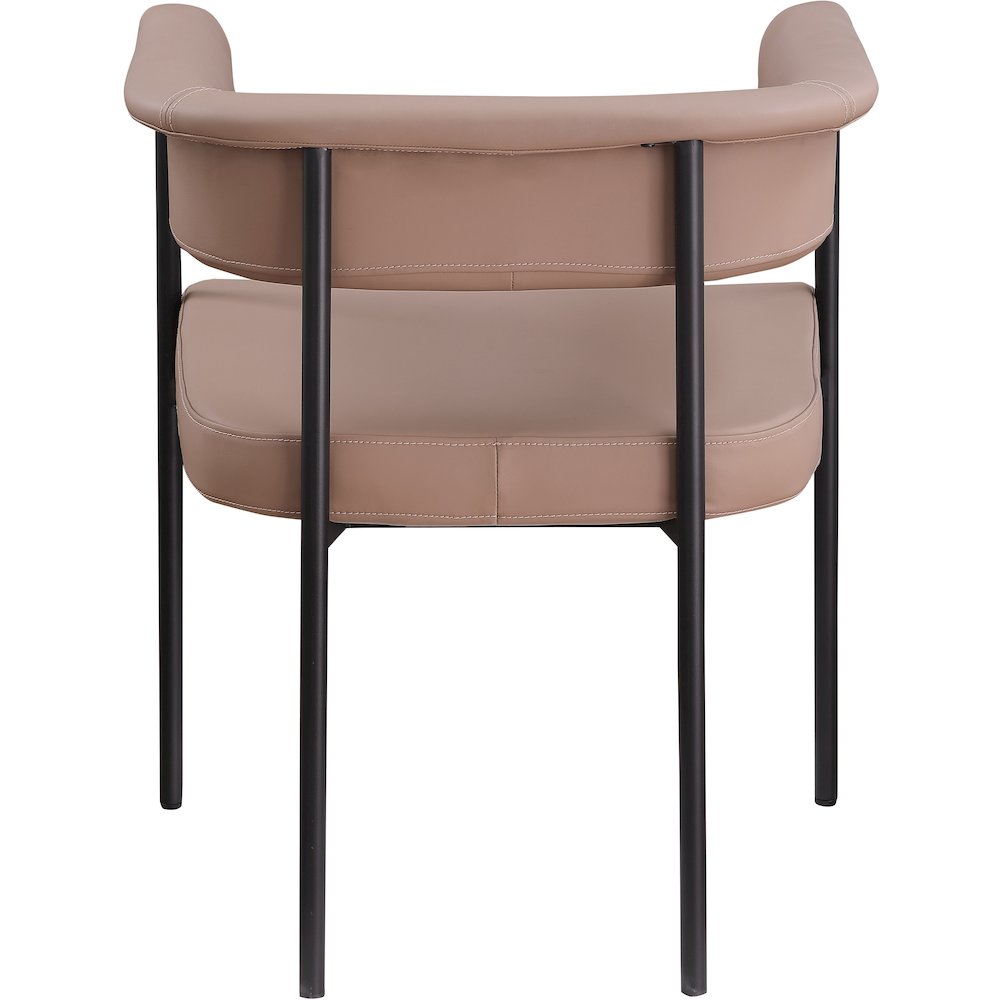 Malin Tan Vegan Leather Dining Chair, Set of 2. Picture 4