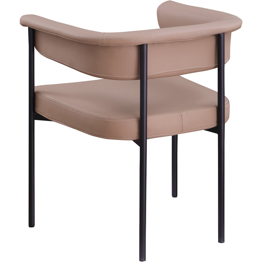 Malin Tan Vegan Leather Dining Chair, Set of 2. Picture 5