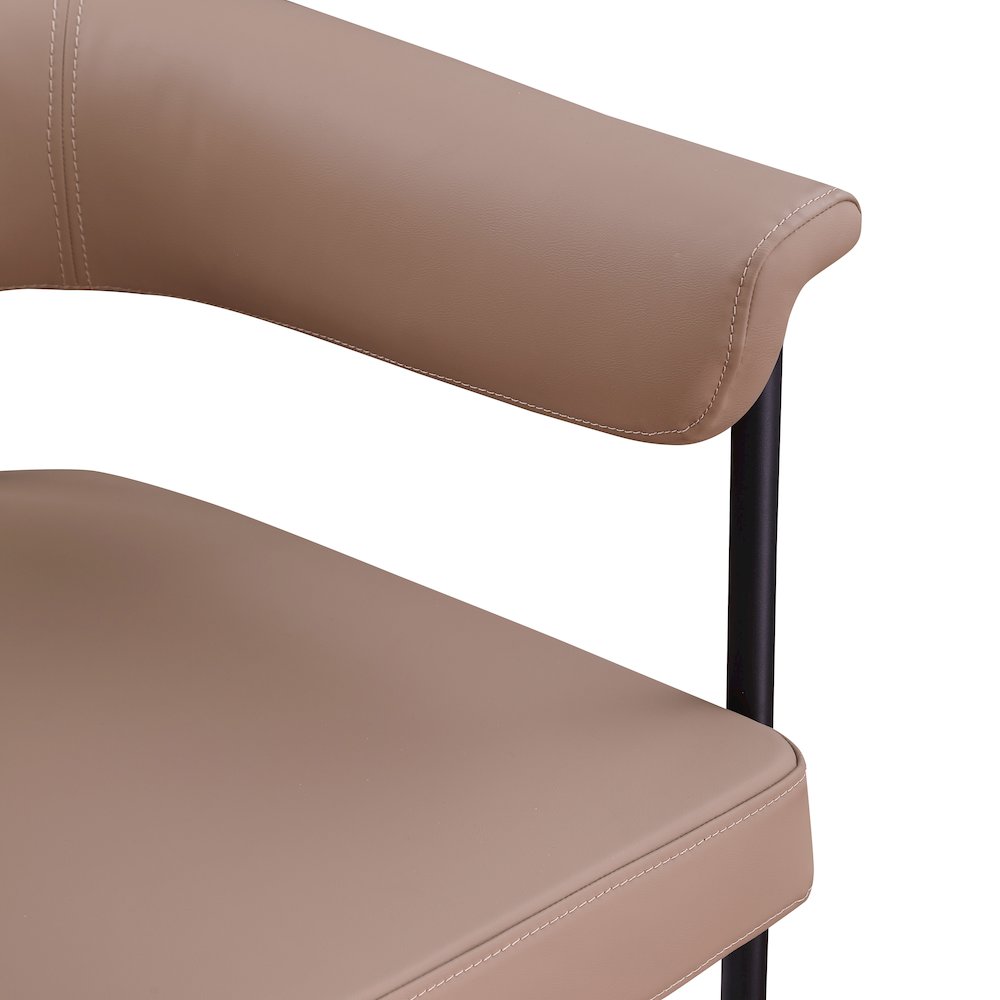 Malin Tan Vegan Leather Dining Chair, Set of 2. Picture 6