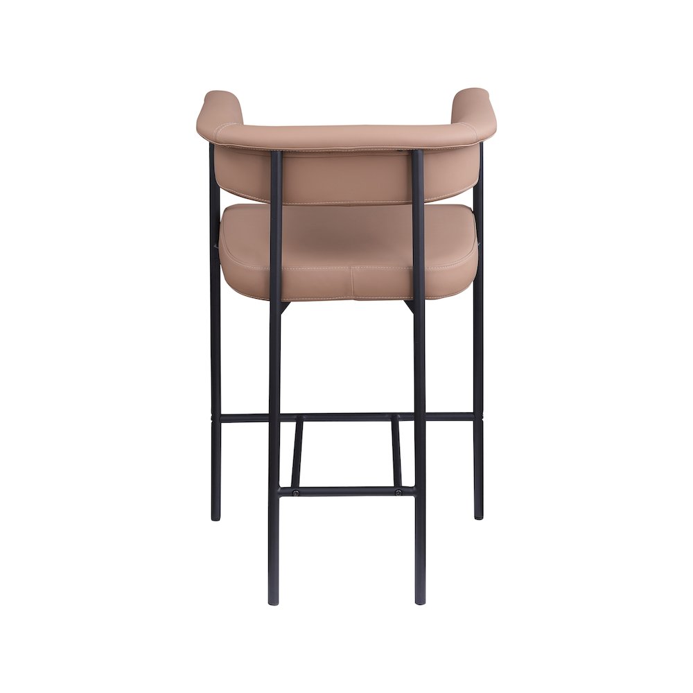 Malin Tan Vegan Leather Counter Stool, Set of 2. Picture 4