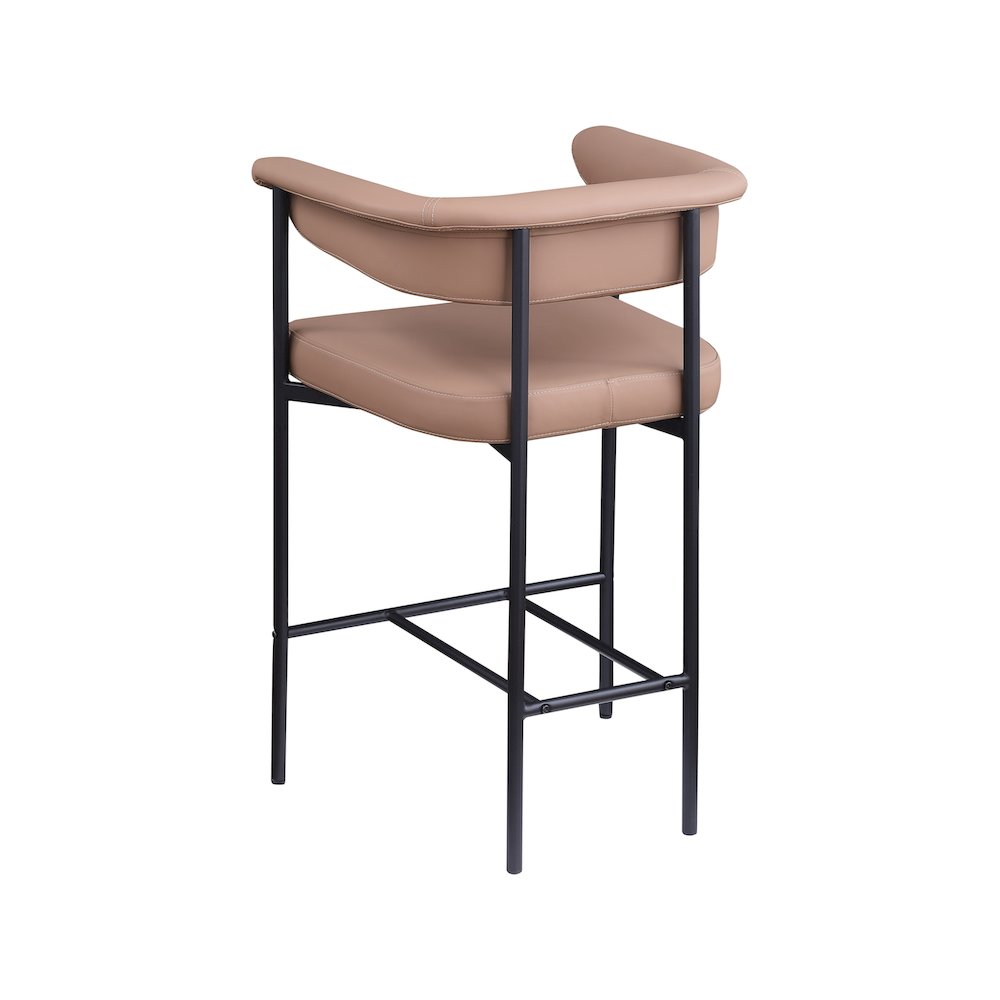 Malin Tan Vegan Leather Counter Stool, Set of 2. Picture 5