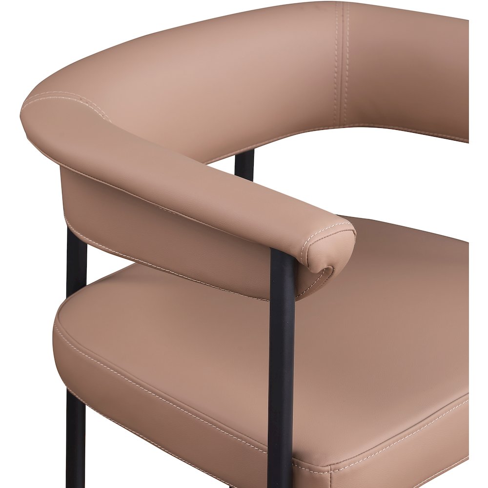 Malin Tan Vegan Leather Counter Stool, Set of 2. Picture 6