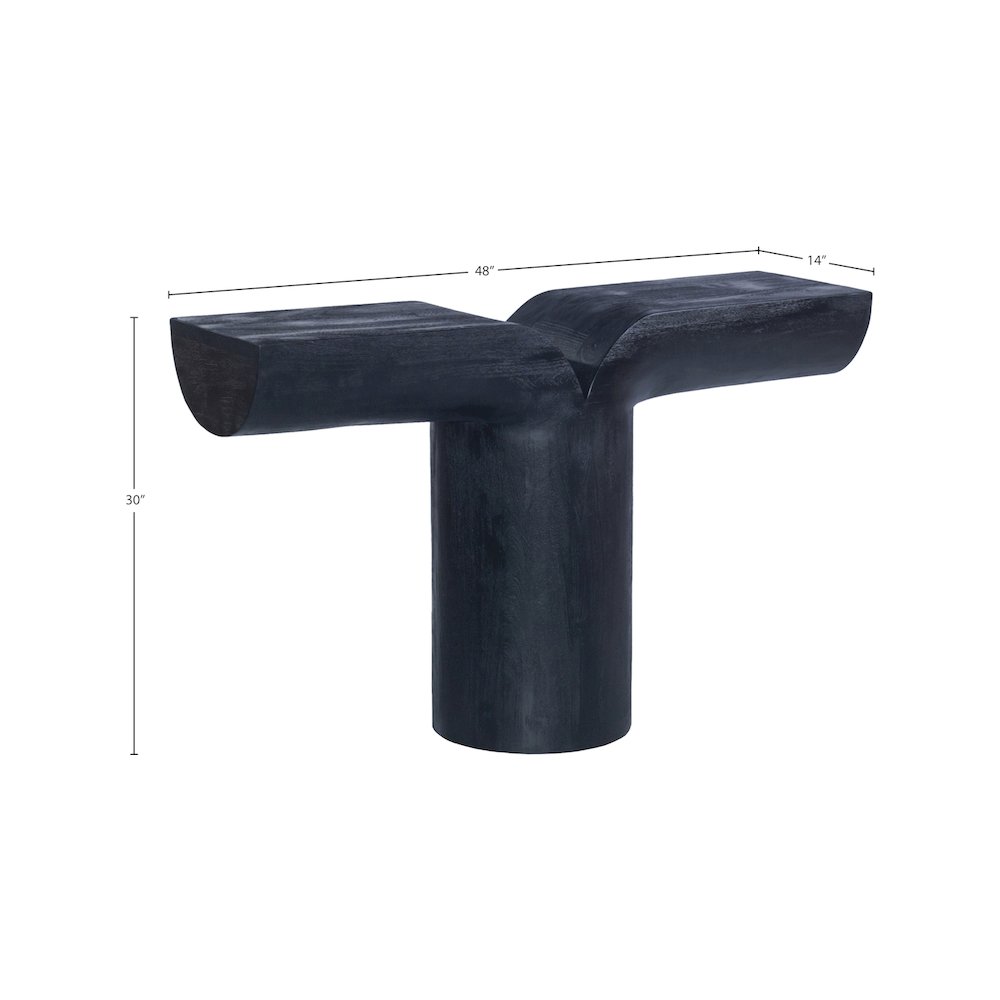 Tee Black Console Table. Picture 8