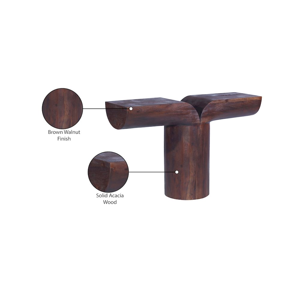 Tee Brown Console Table. Picture 9
