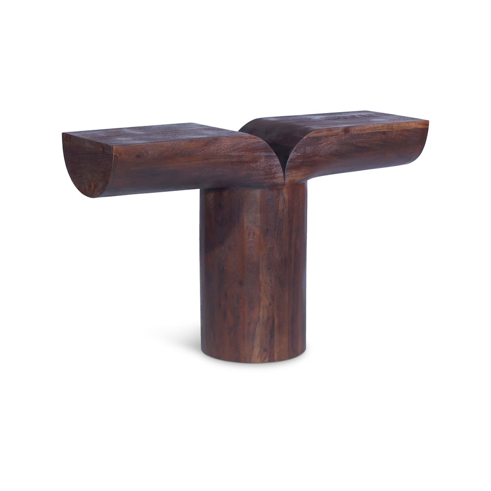 Tee Brown Console Table. Picture 1