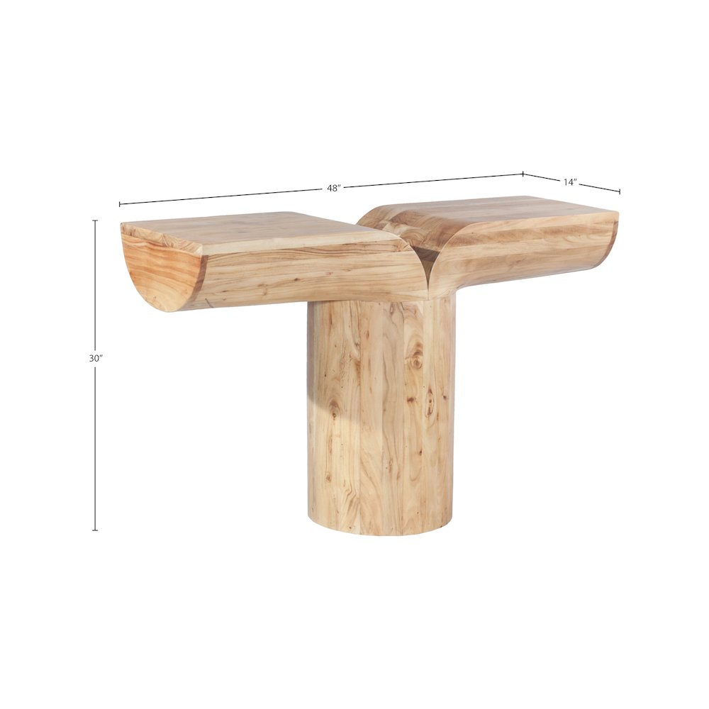 Tee Oak Console Table. Picture 7