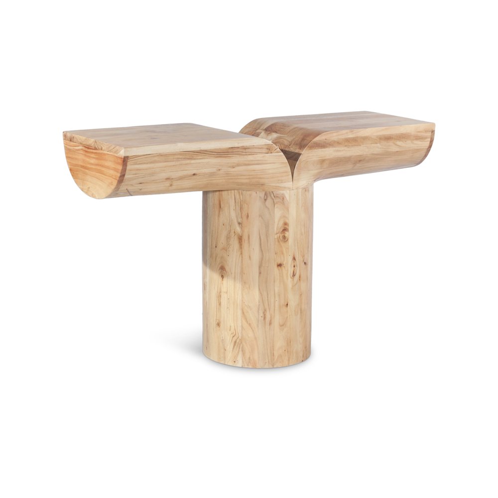 Tee Oak Console Table. Picture 1
