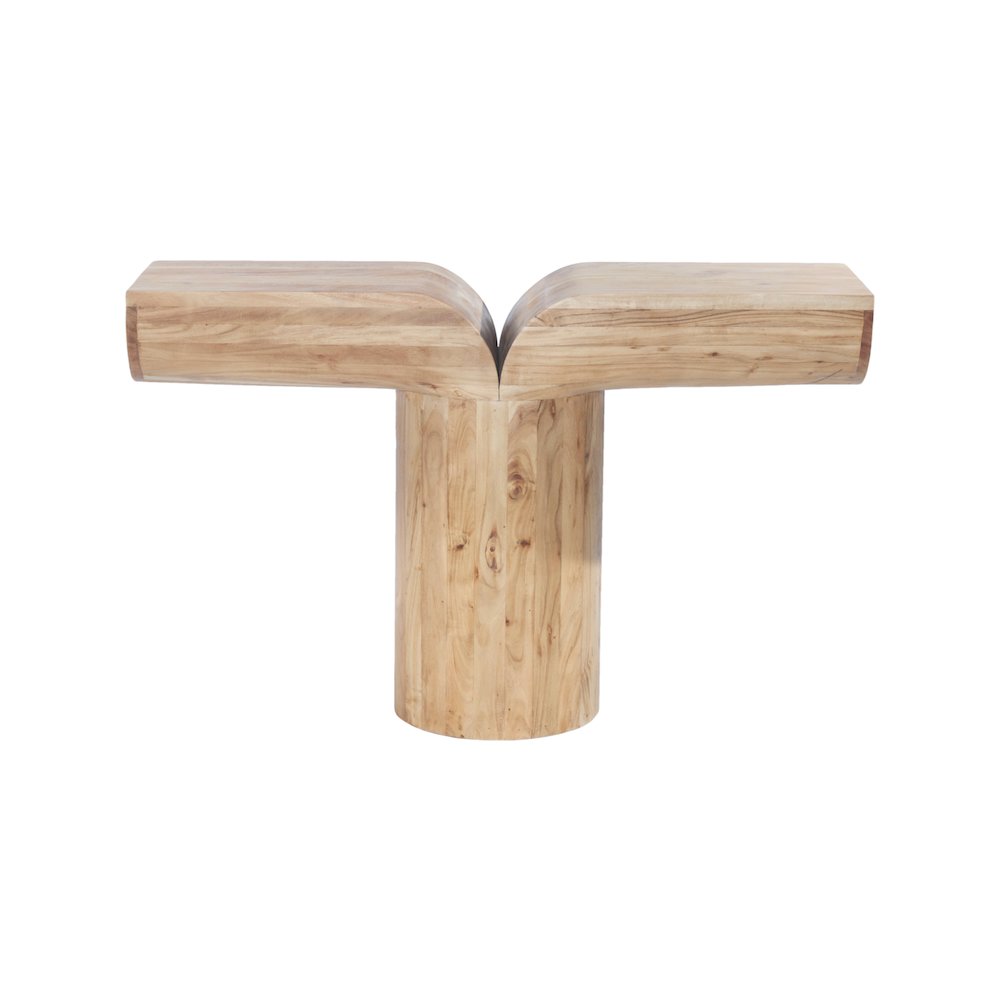 Tee Oak Console Table. Picture 2